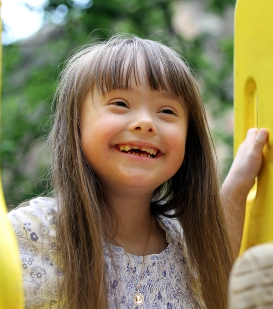 Happy child in an inclusive and welcoming dental environment